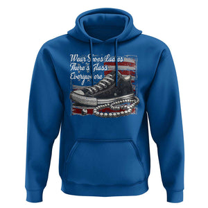 Kamala 2024 Wear Shoes Ladies Hoodie There's Glass Everywhere Harris Supporter TS09 Royal Blue Print Your Wear