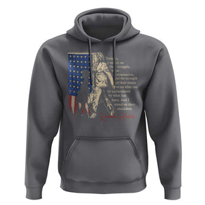 Harris Supporter Hoodie I Stand On Their Shoulders Kamala and Ruby Bridges Retro TS09 Charcoal Print Your Wear