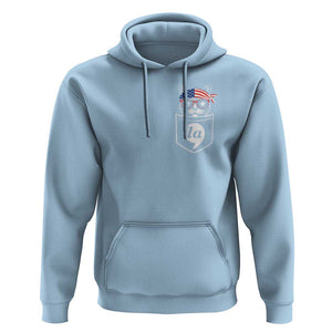 Harris Supporter Hoodie Comma-La Pocket American Cat Lady TS09 Light Blue Print Your Wear