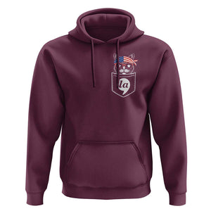 Harris Supporter Hoodie Comma-La Pocket American Cat Lady TS09 Maroon Print Your Wear