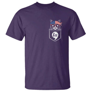 Harris Supporter T Shirt Comma-La Pocket American Cat Lady TS09 Purple Print Your Wear