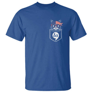 Harris Supporter T Shirt Comma-La Pocket American Cat Lady TS09 Royal Blue Print Your Wear