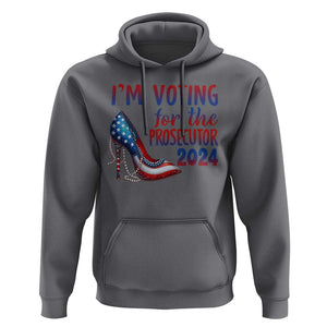 Harris Supporter Hoodie Im Voting For The Prosecutor Kamala 2024 TS09 Charcoal Print Your Wear