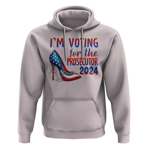 Harris Supporter Hoodie Im Voting For The Prosecutor Kamala 2024 TS09 Ice Gray Print Your Wear