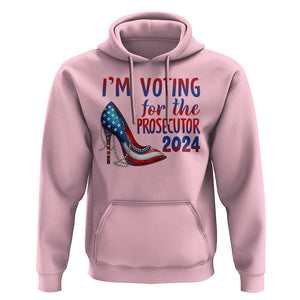 Harris Supporter Hoodie Im Voting For The Prosecutor Kamala 2024 TS09 Light Pink Print Your Wear