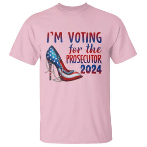 Harris Supporter T Shirt Im Voting For The Prosecutor Kamala 2024 TS09 Light Pink Print Your Wear