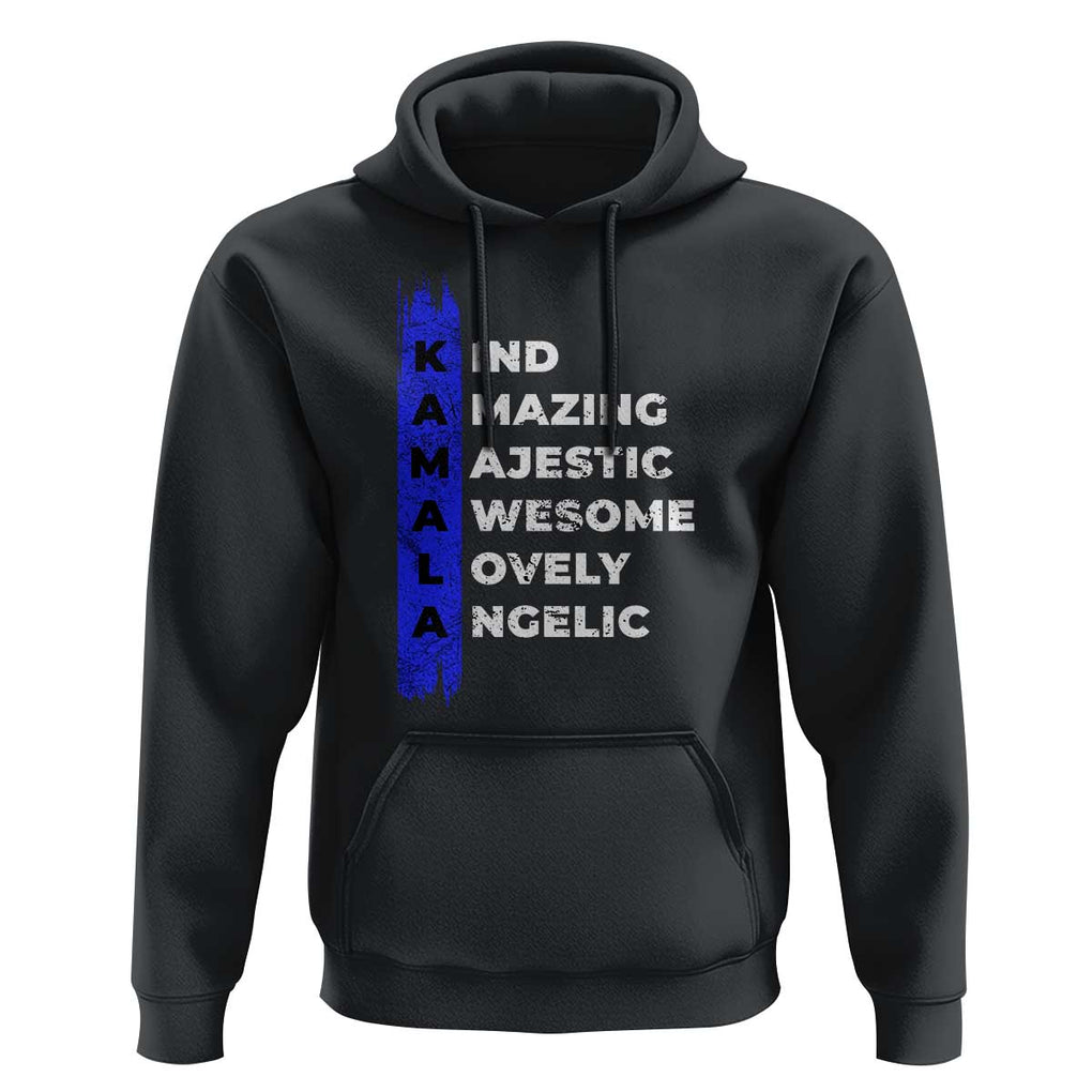 Harris Supporter Hoodie Kamala 2024 Kind Amazing Majestic Vote For Blue TS09 Black Print Your Wear