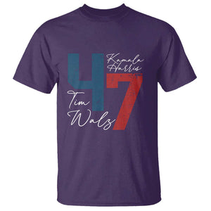 Harris Walz 2024 T Shirt Kamala Support America President 47 TS09 Purple Print Your Wear