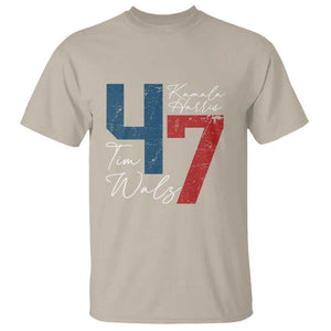 Harris Walz 2024 T Shirt Kamala Support America President 47 TS09 Sand Print Your Wear