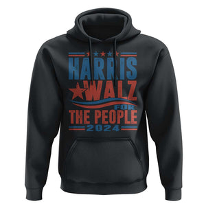 Harris Walz 2024 Hoodie For The People Kamala Supporter TS09 Black Print Your Wear