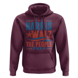 Harris Walz 2024 Hoodie For The People Kamala Supporter TS09 Maroon Print Your Wear