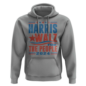 Harris Walz 2024 Hoodie For The People Kamala Supporter TS09 Sport Gray Print Your Wear