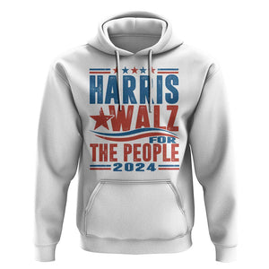 Harris Walz 2024 Hoodie For The People Kamala Supporter TS09 White Print Your Wear