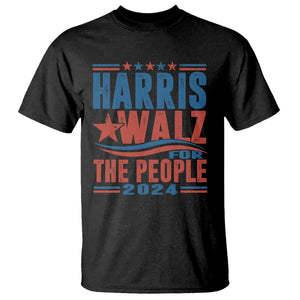 Harris Walz 2024 T Shirt For The People Kamala Supporter TS09 Black Print Your Wear