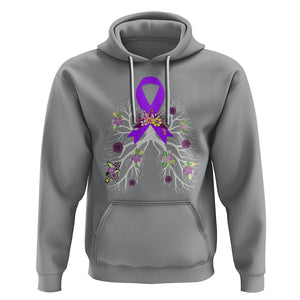 Just Breathe Purple Ribbon CF Cystic Fibrosis Awareness Hoodie TS09 Sport Gray Printyourwear