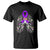 Just Breathe Purple Ribbon CF Cystic Fibrosis Awareness T Shirt TS09 Black Printyourwear