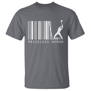 Priceless Human Funny Barcode T Shirt TS09 Charcoal Printyourwear