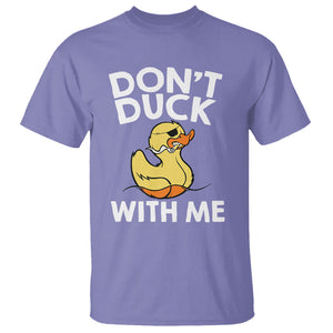 Don't Duck With Me Funny Rubber Ducks T Shirt TS09 Violet Printyourwear