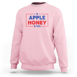 Rosh Hashanah Jewish Sweatshirt Apple Honey 5785 New Year Holiday 2024 TS09 Light Pink Print Your Wear