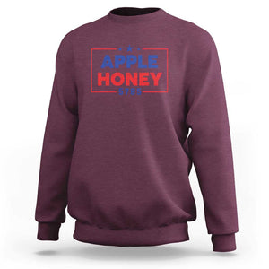 Rosh Hashanah Jewish Sweatshirt Apple Honey 5785 New Year Holiday 2024 TS09 Maroon Print Your Wear