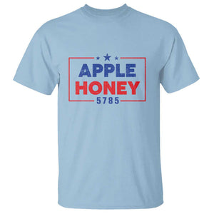 Rosh Hashanah Jewish T Shirt Apple Honey 5785 New Year Holiday 2024 TS09 Light Blue Print Your Wear