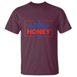 Rosh Hashanah Jewish T Shirt Apple Honey 5785 New Year Holiday 2024 TS09 Maroon Print Your Wear