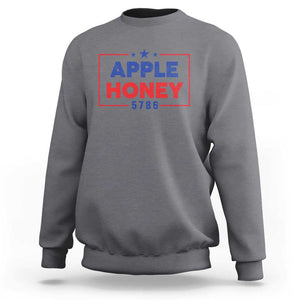 Rosh Hashanah Jewish Sweatshirt Apple Honey 5786 New Year Holiday 2025 TS09 Charcoal Print Your Wear