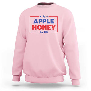 Rosh Hashanah Jewish Sweatshirt Apple Honey 5786 New Year Holiday 2025 TS09 Light Pink Print Your Wear