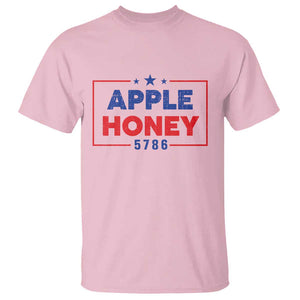 Rosh Hashanah Jewish T Shirt Apple Honey 5786 New Year Holiday 2025 TS09 Light Pink Print Your Wear