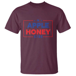 Rosh Hashanah Jewish T Shirt Apple Honey 5786 New Year Holiday 2025 TS09 Maroon Print Your Wear