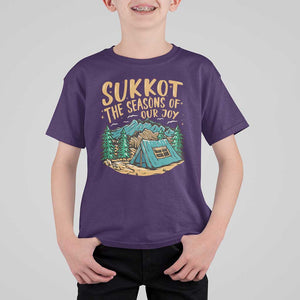 Sukkot T Shirt For Kid The Season Of Our Joy Jewish Holiday TS09 Purple Print Your Wear