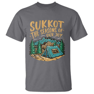 Sukkot T Shirt The Season Of Our Joy Jewish Holiday TS09 Charcoal Print Your Wear