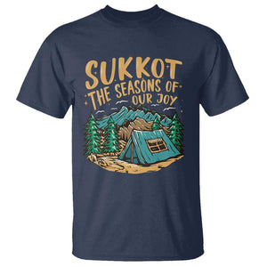 Sukkot T Shirt The Season Of Our Joy Jewish Holiday TS09 Navy Print Your Wear