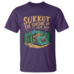 Sukkot T Shirt The Season Of Our Joy Jewish Holiday TS09 Purple Print Your Wear