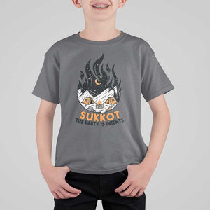 Sukkot T Shirt For Kid The Party is Intents Jewish Holiday TS09 Charcoal Print Your Wear