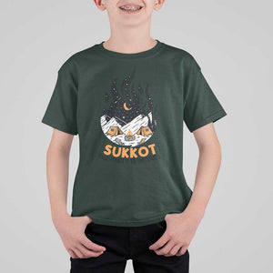 Sukkot T Shirt For Kid The Party is Intents Jewish Holiday TS09 Dark Forest Green Print Your Wear