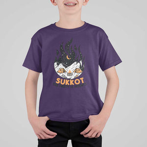 Sukkot T Shirt For Kid The Party is Intents Jewish Holiday TS09 Purple Print Your Wear