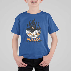 Sukkot T Shirt For Kid The Party is Intents Jewish Holiday TS09 Royal Blue Print Your Wear