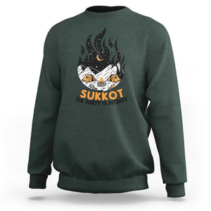 Sukkot Sweatshirt The Party is Intents Jewish Holiday TS09 Dark Forest Green Print Your Wear