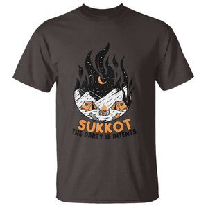 Sukkot T Shirt The Party is Intents Jewish Holiday TS09 Dark Chocolate Print Your Wear