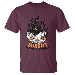 Sukkot T Shirt The Party is Intents Jewish Holiday TS09 Maroon Print Your Wear