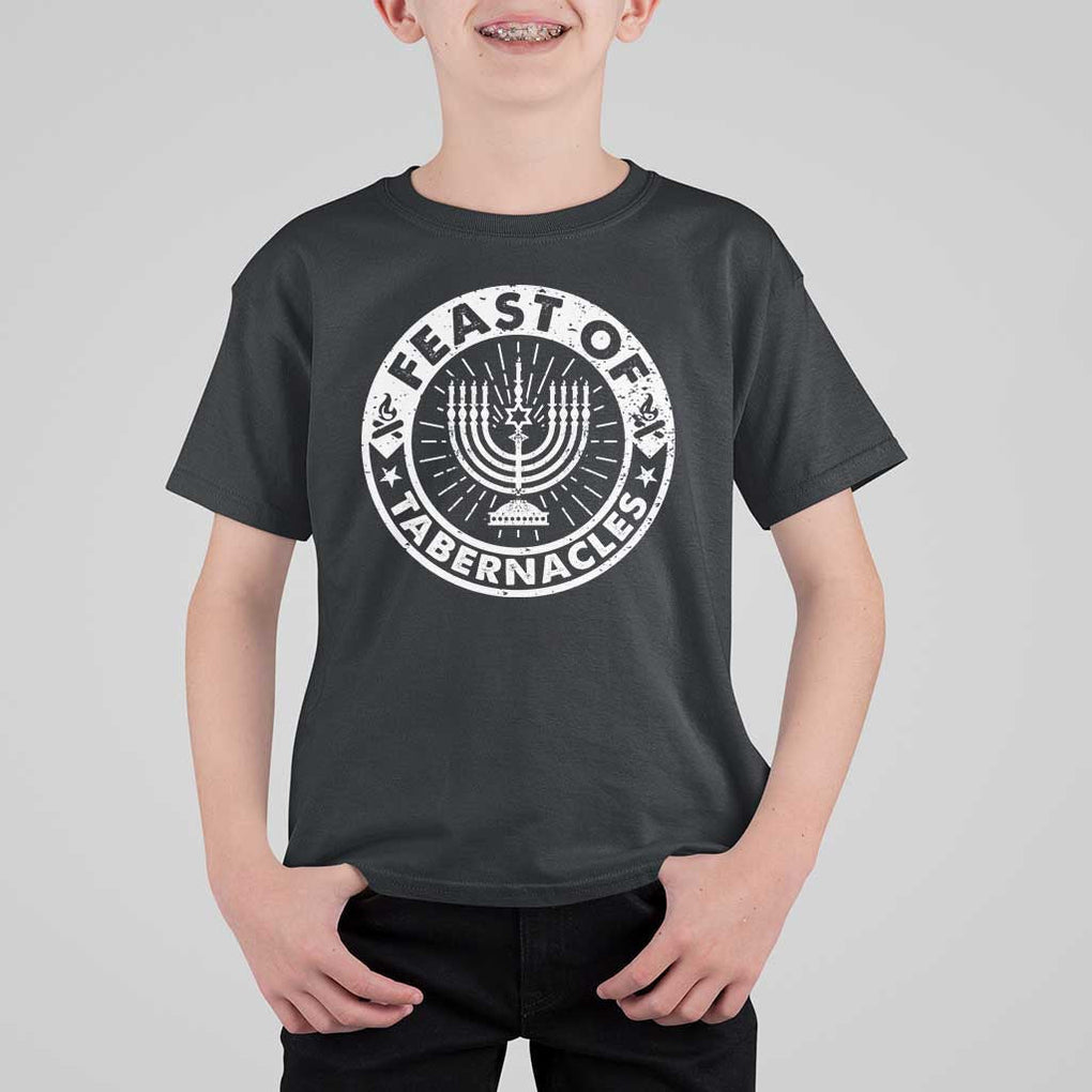 Sukkot T Shirt For Kid Feast of Tabernacles Jewish Holiday TS09 Black Print Your Wear