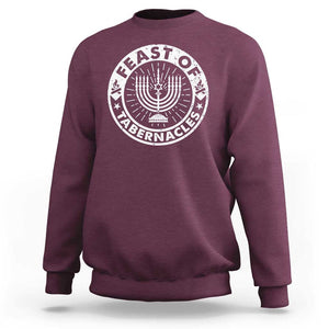 Sukkot Sweatshirt Feast of Tabernacles Jewish Holiday TS09 Maroon Print Your Wear