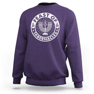 Sukkot Sweatshirt Feast of Tabernacles Jewish Holiday TS09 Purple Print Your Wear