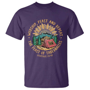 Sukkot T Shirt The Feast of Tabernacles Jewish Holiday TS09 Purple Print Your Wear