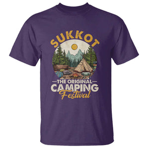 Sukkot T Shirt The Original Camping Festival Vintage Jewish Holiday TS09 Purple Print Your Wear