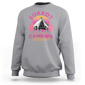 Sukkot Sweatshirt The Original Camping Festival Jewish Holiday TS09 Sport Gray Print Your Wear