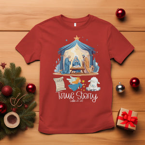 True Story Nativity Christmas Baby God Jesus Christian T Shirt TS09 Red Printyourwear