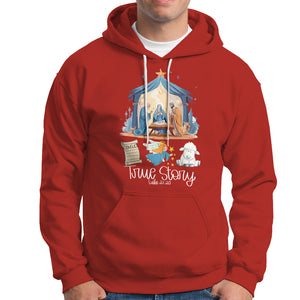 True Story Nativity Christmas Baby God Jesus Christian Hoodie TS09 Red Printyourwear