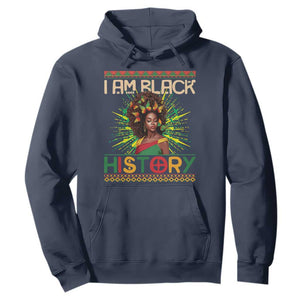 I Am Black History African American Women Pretty Butterfly Hoodie TS09 Navy Printyourwear